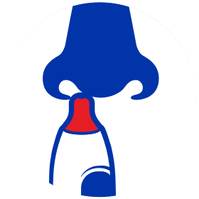 Vložte trysku do nosu - Kratší a zaoblená tryska je při použití příjemnější a snižuje riziko poranění.