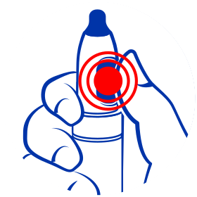 Stiskněte tlačítko na boční straně.